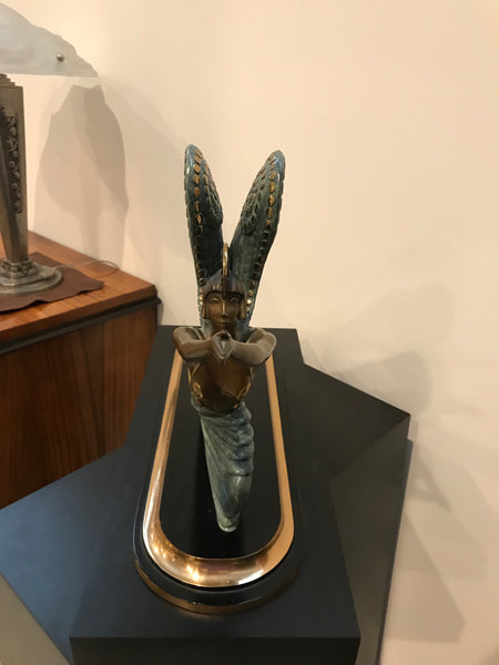 1984 Erte Ltd Ed "Angel" Bronze Sculpture by Romain De Tirtoff