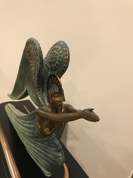 1984 Erte Ltd Ed "Angel" Bronze Sculpture by Romain De Tirtoff