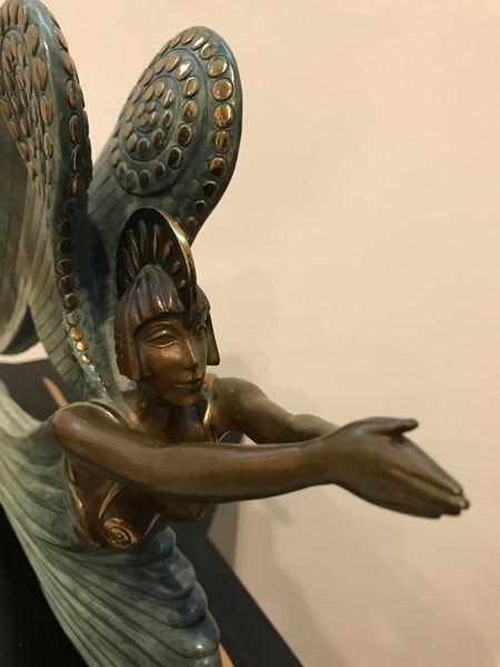 1984 Erte Ltd Ed "Angel" Bronze Sculpture by Romain De Tirtoff