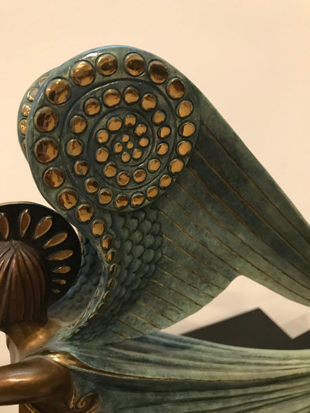1984 Erte Ltd Ed "Angel" Bronze Sculpture by Romain De Tirtoff