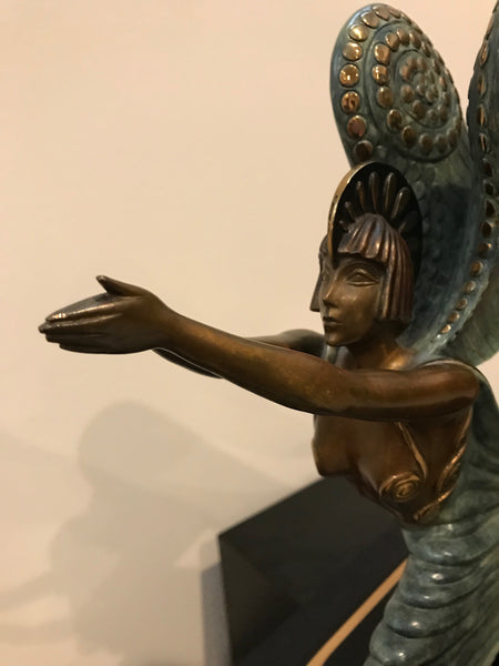 1984 Erte Ltd Ed "Angel" Bronze Sculpture by Romain De Tirtoff