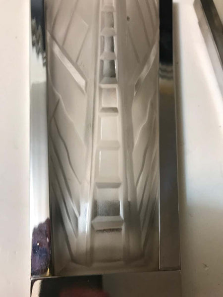 Pair of French Art Deco Geometric Sconces Signed by Sabino