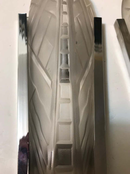 Pair of French Art Deco Geometric Sconces Signed by Sabino