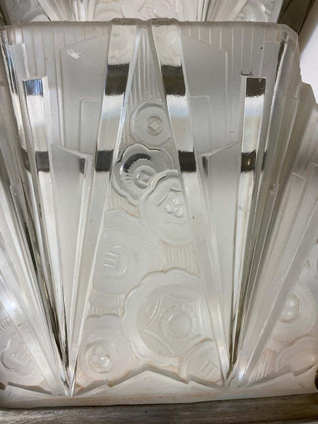 Pair of French Art Deco Wall Sconces Signed by Hettier Vincent