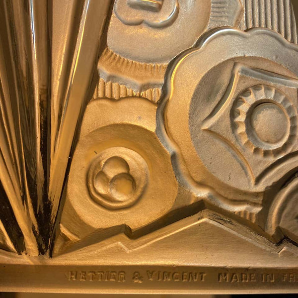 Pair of French Art Deco Wall Sconces Signed by Hettier Vincent