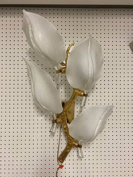 Italian Midcentury Murano Glass Sconce by Franco Luce