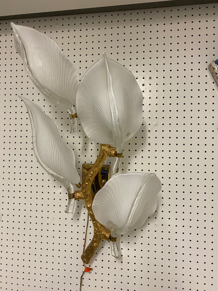 Italian Midcentury Murano Glass Sconce by Franco Luce