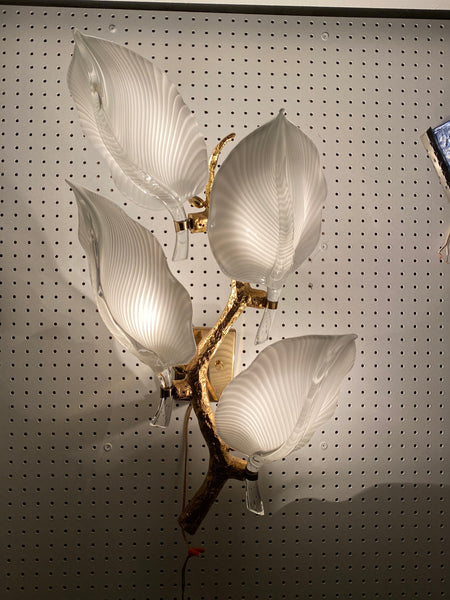 Italian Midcentury Murano Glass Sconce by Franco Luce