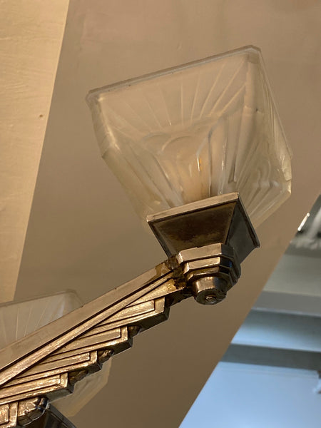 French Art Deco Chandelier Signed by Charles Schneider