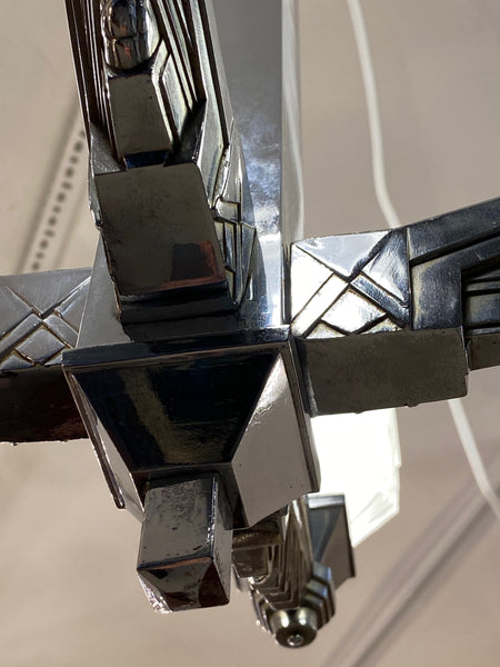 French Art Deco Chandelier Signed by Charles Schneider