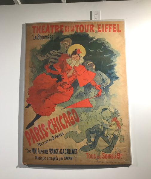 ‘La Bodinière,’ Théatre de La Tour Eiffel, original Art Nouveau poster