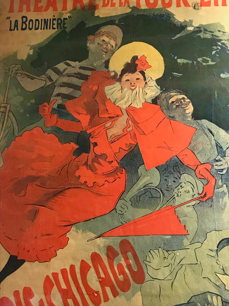 ‘La Bodinière,’ Théatre de La Tour Eiffel, original Art Nouveau poster