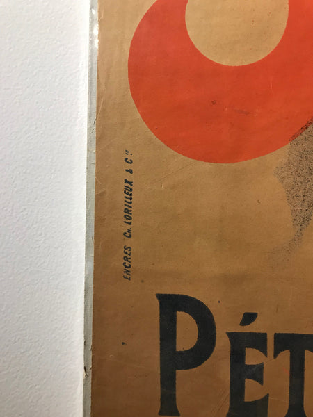 Original French color lithograph poster for Saxoléïne by Jules Chéret, 1893