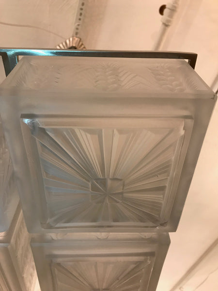 French Art Deco Chandelier by Hettier and Vincent