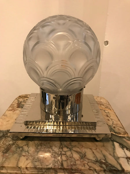 French Art Deco Table Lamp by Pierre D’avesn