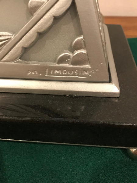 French Art Deco Table Lamp by Degue