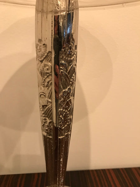 Pair of French Art Deco Geometric Table Lamps by Schneider