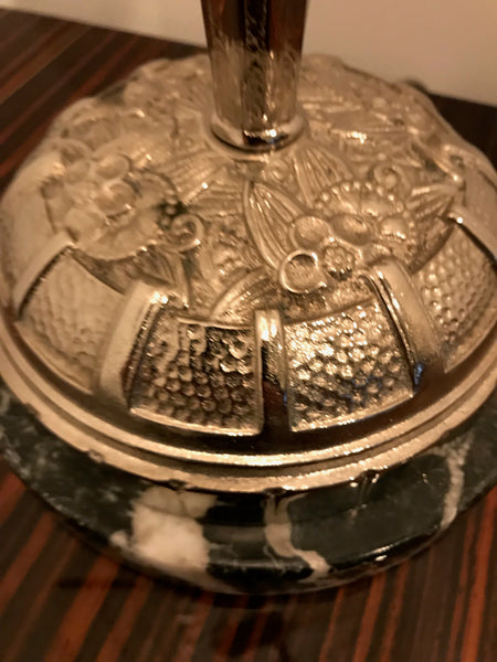 Pair of French Art Deco Geometric Table Lamps by Schneider