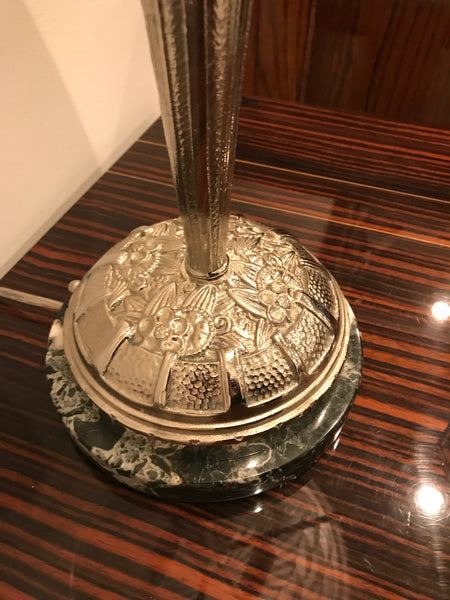 Pair of French Art Deco Geometric Table Lamps by Schneider