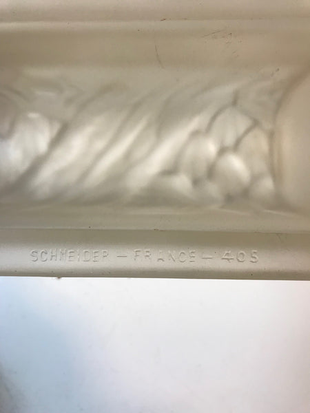 Pair of French Art Deco Floral Wall Sconces by Schneider