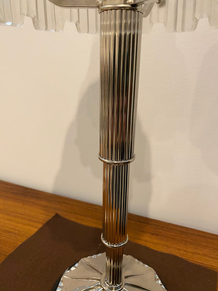 Pair of French Art Deco "Waterfall" Table Lamps Signed by Sabino