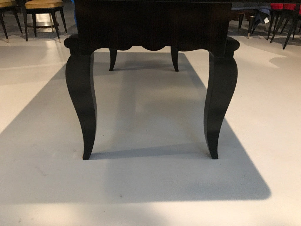 French Art Deco Dining Table With Diamond Marquetry – 1 of a Kind NJ