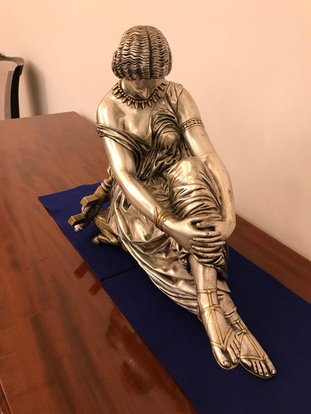 French Bronze Figure of a Seated Female
