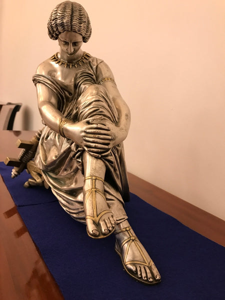 French Bronze Figure of a Seated Female