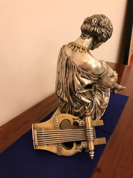 French Bronze Figure of a Seated Female