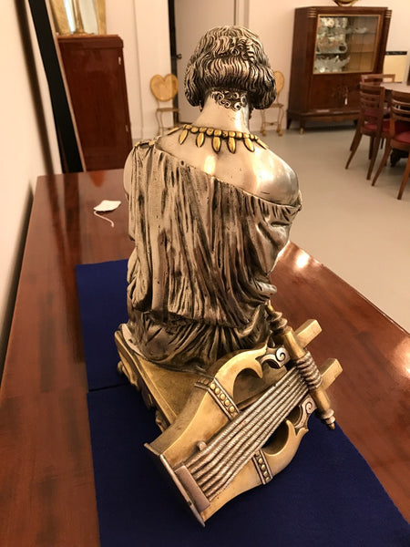 French Bronze Figure of a Seated Female