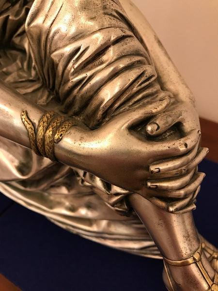 French Bronze Figure of a Seated Female