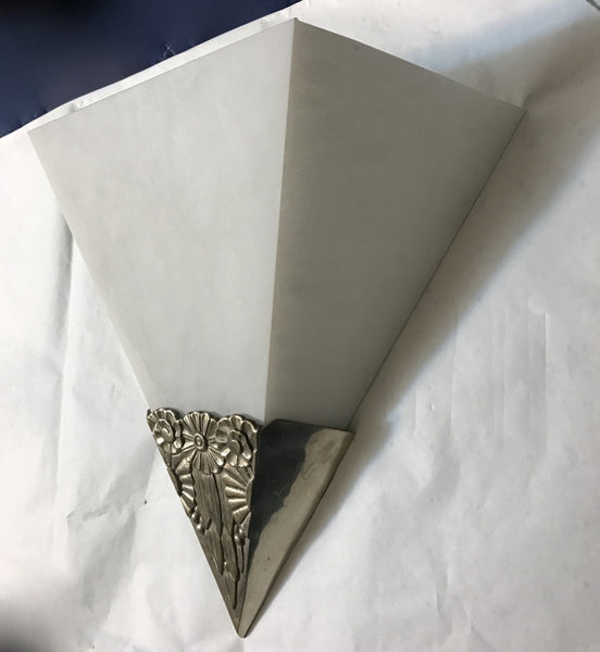 Pair of Alabaster French Art Deco Sconces