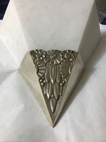 Pair of Alabaster French Art Deco Sconces