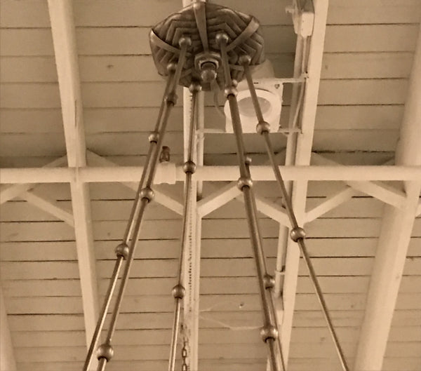 Stunning French Art Deco Chandelier by Hettier  Vincent and Genet et Michon