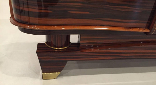 French Art Deco Macassar "Zigzag" Buffet, circa 1920s