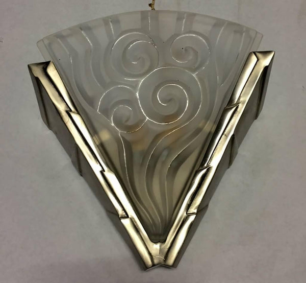 Pair of French Art Deco Wall Sconces by “Degue“