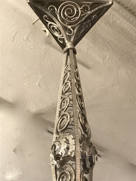 French Art Deco Chandelier Signed by Sabino