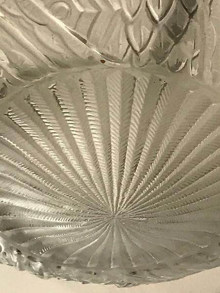 French Art Deco Pendant Chandelier by Schneider