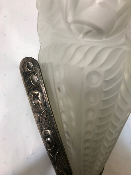 Pair of French Art Deco Sconces in the Style of Degue