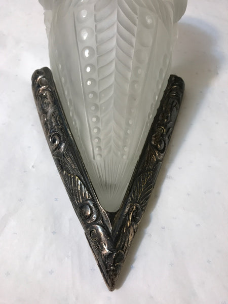 Pair of French Art Deco Sconces in the Style of Degue