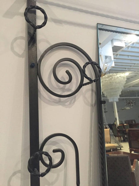 French Art Deco Wrought Iron Hall Tree