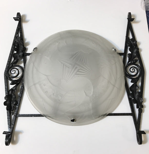 Large French Art Deco Sconce