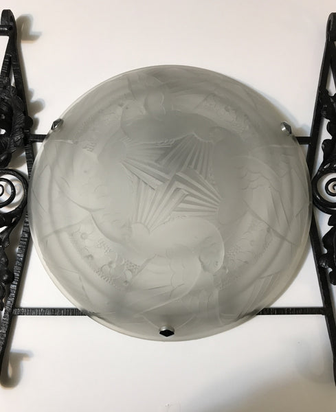 Large French Art Deco Sconce