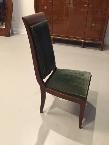 Six Gaston Poisson Attributed French Art Deco Dining Chairs