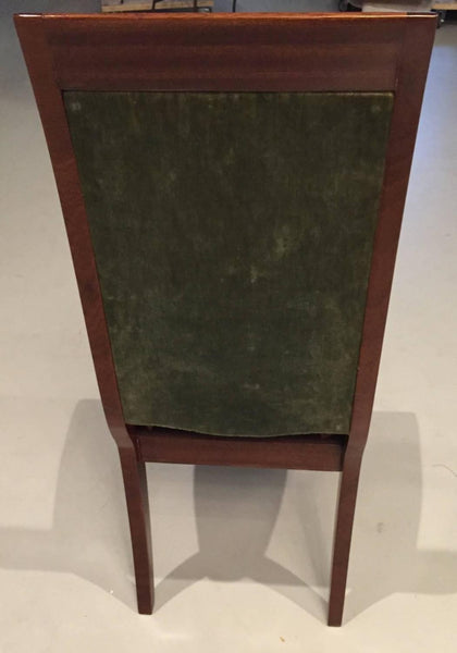 Six Gaston Poisson Attributed French Art Deco Dining Chairs