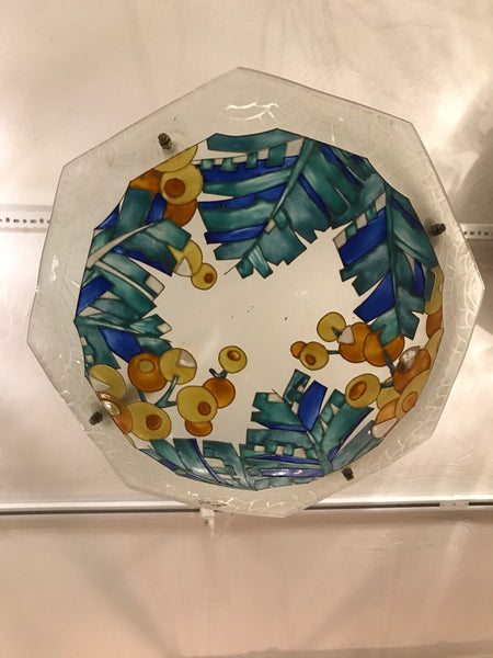 French Art Deco Chandelier Signed by Loys Lucha