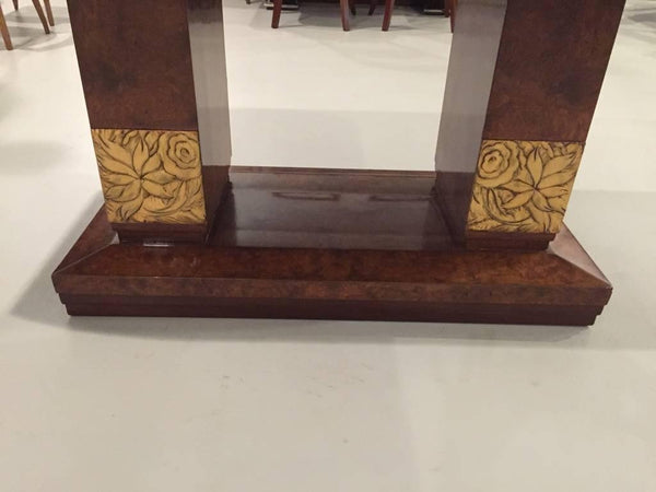 Burl Amboyna French Art Deco Dining Table