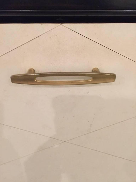 French Art Deco Parchment Black Lacquered Iron Base Dry Bar