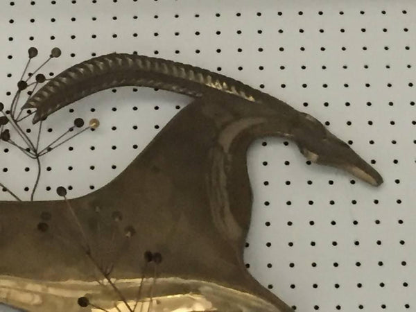 C. Jere Art Deco Style "Deer Running" Wall Sculpture