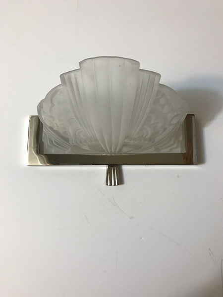 Pair of French Art Deco Sconces by Georges Leleu